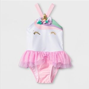 NWT unicorn swimsuit bathing suit